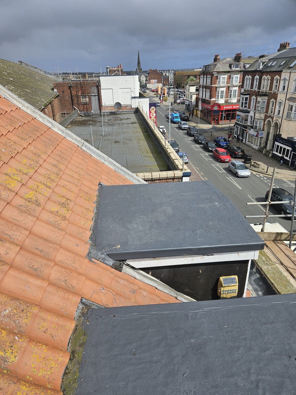 Chimney repair and scaffolding access